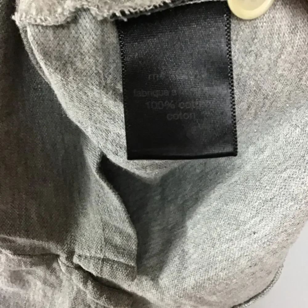 John Varvatos gray short‎ sleeve polo small